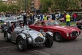 Public event of historical Parade of MilleMiglia a classic italian road race with vintage cars