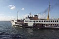 Public ferry boat leaves from Kadikoy Royalty Free Stock Photo