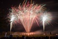 A Public Firework Display In Celebration Of Bonfire Night At Westpoint Showgrounds. Exeter, Devon, UK