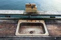 A public fish cleaning station