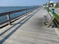 Public Fishing Pier in Ocean City Maryland Royalty Free Stock Photo