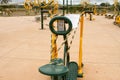 A public fitness park has been sealed off by the Brazilian, Government Royalty Free Stock Photo