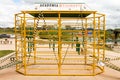 A public fitness park has been sealed off by the Brazilian, Government Royalty Free Stock Photo