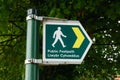 Public Footpath Sign Royalty Free Stock Photo