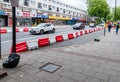 Footpath widening Royalty Free Stock Photo