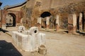 Public fountain. Herculaneum. Naples. Italy