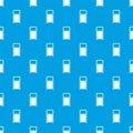 Public garbage bin pattern seamless blue