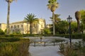 Public gardens in old Ragusa Ibla city, Sicily, Italy Royalty Free Stock Photo