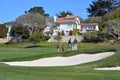 The public golf course of Pebble Beach, Royalty Free Stock Photo