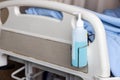 Public hand disinfectant sanitizer dispenser available in hospital for hygiene