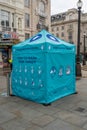 A public Hand washing Station tent located in Central London