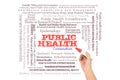 Public Health word cloud Royalty Free Stock Photo