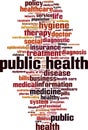 Public health word cloud Royalty Free Stock Photo
