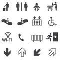 Public information icons set