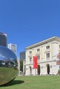 Public interactive art installation with stainless steel spheres in the garden of Asian Civilisations Museum, Singapore Royalty Free Stock Photo