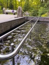 Public Kneipp pool at the foot of the local mountain Merkur in Baden-Baden