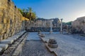 Public latrine, ancient Roman-Byzantine city of Bet Shean Nysa-Scythopolis Royalty Free Stock Photo