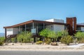 Public library building closeup, Borrego Springs, CA, USA