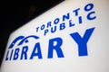 Toronto public library sign