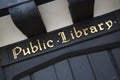 Public Library Sign Royalty Free Stock Photo
