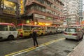 Public light bus service station in Hong Kong
