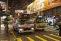 The public light buses in Hong Kong