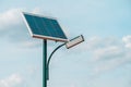 Public Light Post Powered By Solar Energy Royalty Free Stock Photo