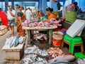 The public market in Puducherry, India.