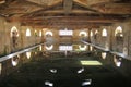 Public medieval bath house or washhouse in the centre of Bourg, also Bourg-sur-Gironde, France.