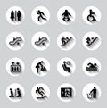 Public men signs vector set Royalty Free Stock Photo