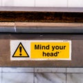 Public Mind Your Head Warning Notice