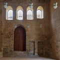 Public Mosque attached to Al-Muayyedi Bimaristan historic building, Darb Al Labana district, Old Cairo, Egypt Royalty Free Stock Photo