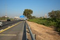 Public Mosque behind the green plant beside Dubai-Al Ain road, United Arab Emirates