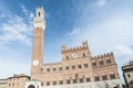 Public Palace and it\'s Mangia Tower in Siena, Italy