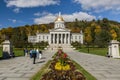 Public Park - Historic State House - Capitol in Autumn / Fall Colors - Montpelier, Vermont Royalty Free Stock Photo
