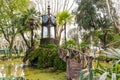 Public park Pincian Hill, Villa Borghese Gardens in Rome, Italy