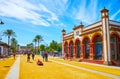 The public park in Sanlucar, Spain Royalty Free Stock Photo