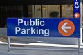 public parking sign in Downtown Auckland