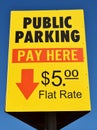 Public Parking Sign Royalty Free Stock Photo