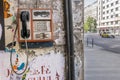 Public phone, Bucharest, Romania Royalty Free Stock Photo
