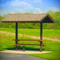 Public picnic shelter