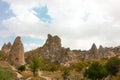 Public places Goreme open air museum Cappadocia Turkey rock formations