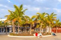 Public promenade in Puerto Calero port Royalty Free Stock Photo