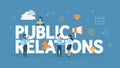 Public relations concept illustration Royalty Free Stock Photo