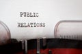 Public relations phrase Royalty Free Stock Photo