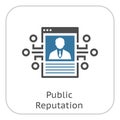 Public Reputation Icon.