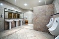 Public restroom interior