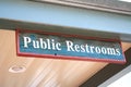 Public Restrooms sign