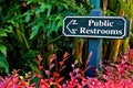 Public Restrooms Sign Royalty Free Stock Photo