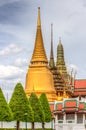 Public royal temple with sky background